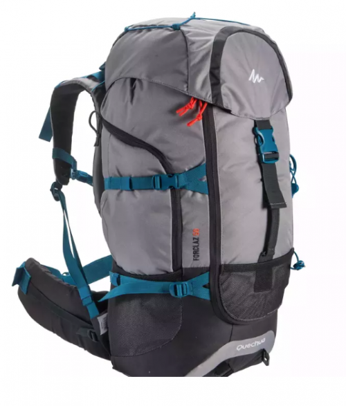 Mochila Trekking Forclaz 50 Litros Gris