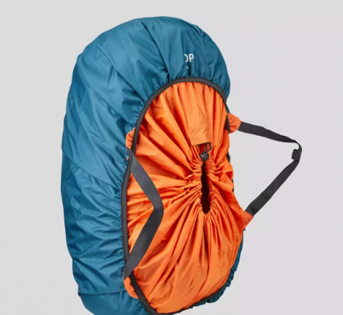 Mochila Trekking TRAVEL500 50 Litros Admite Candado Mujer Azul