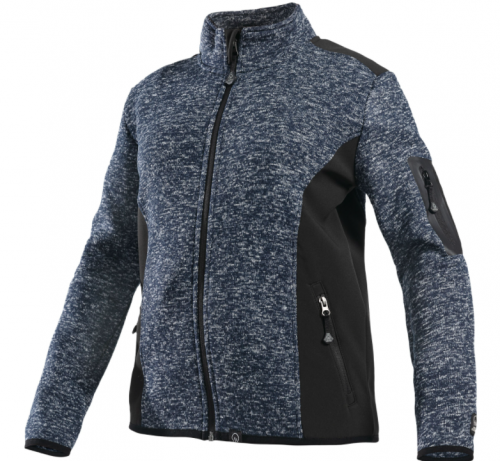 CHAQUETA KNIT FLEECE MELANGE MUJER